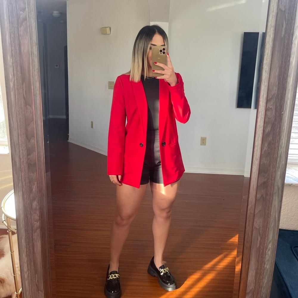 Red blazer